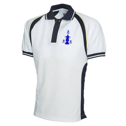 Retro Sheff Wed Three Time Cup Winners Embroidered Sports Polo Shirt