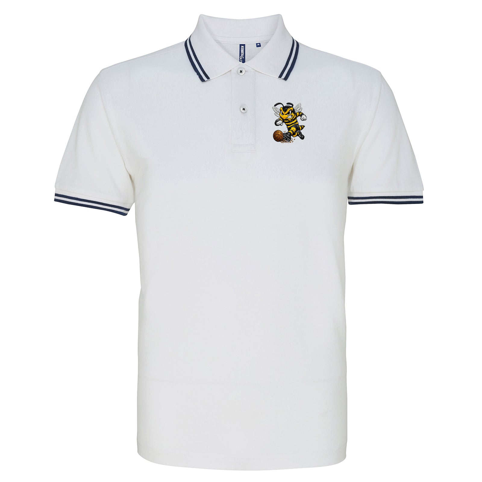 Alloa Athletic 1960s Tipped Polo Shirt