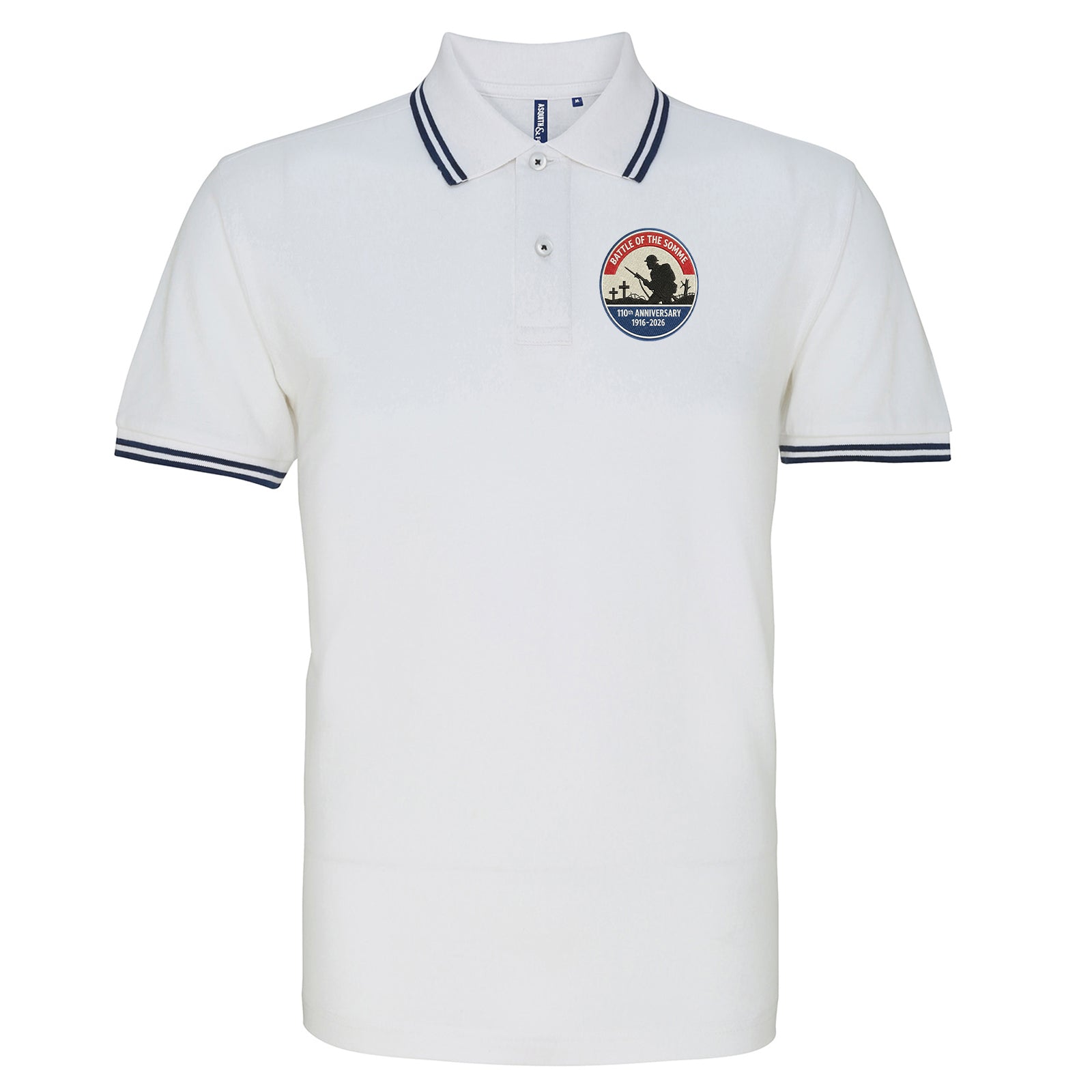 Battle of The Somme 110th Anniversary Tipped Polo Shirt