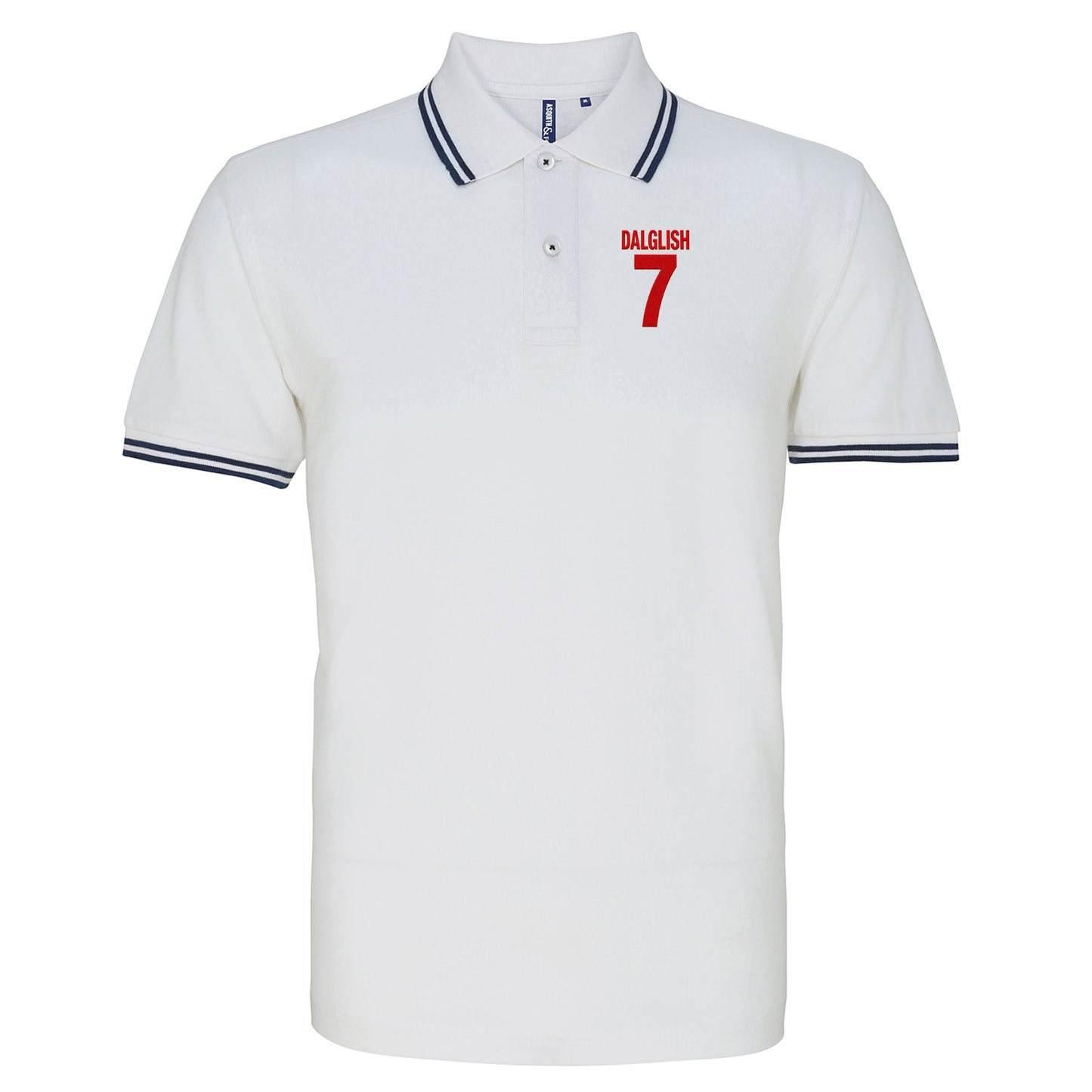Kenny Dalglish Liverpool Football Tipped Polo Shirt