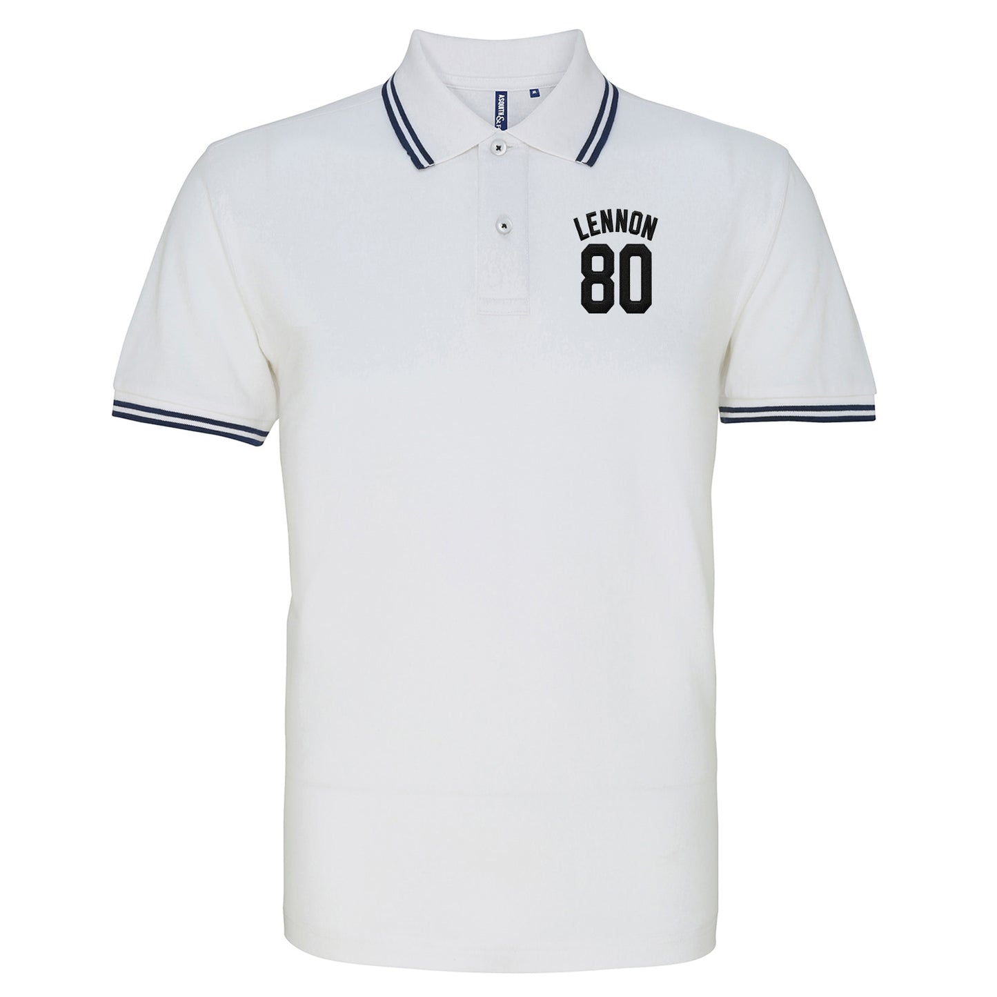 John Lennon Football Tipped Polo Shirt