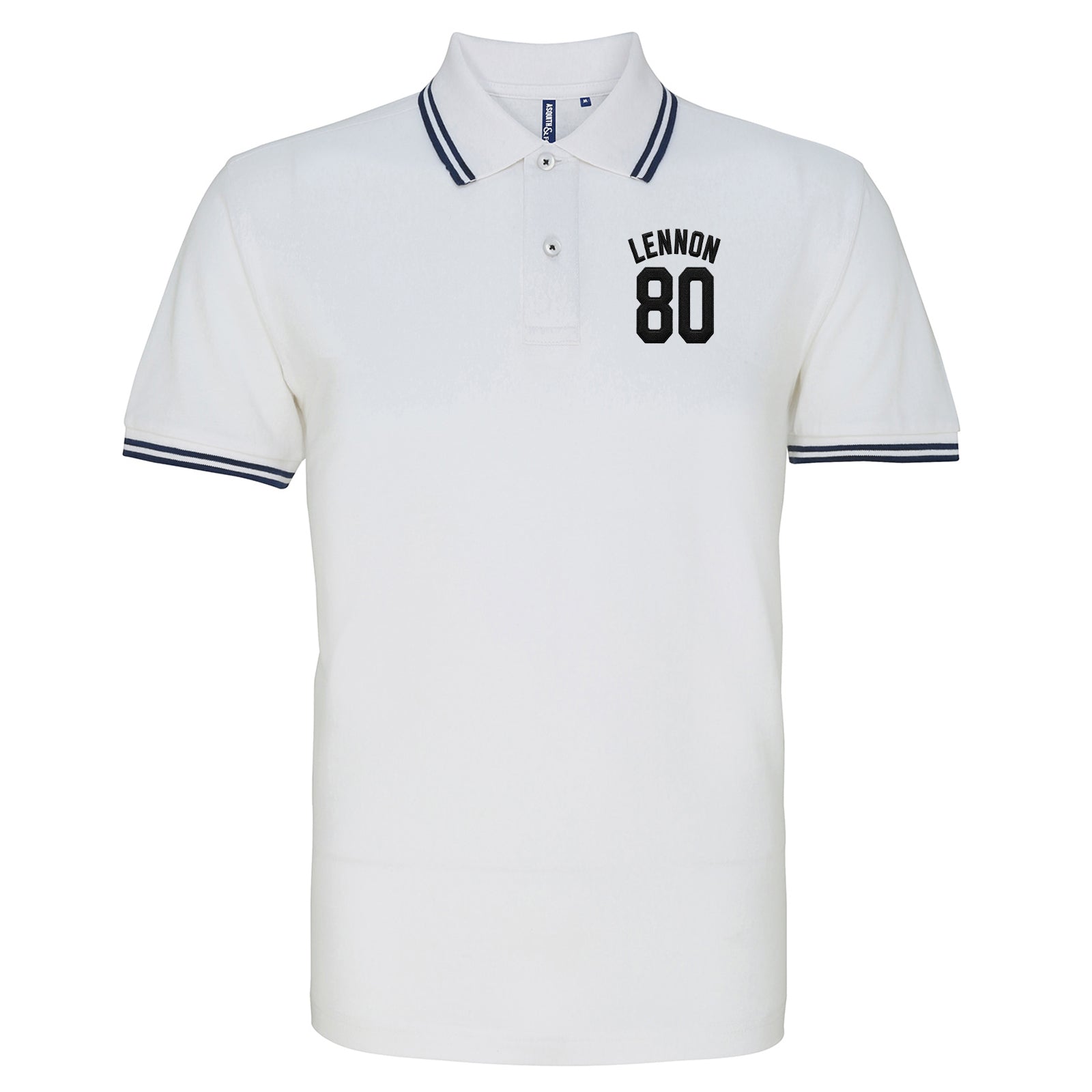 John Lennon Football Tipped Polo Shirt