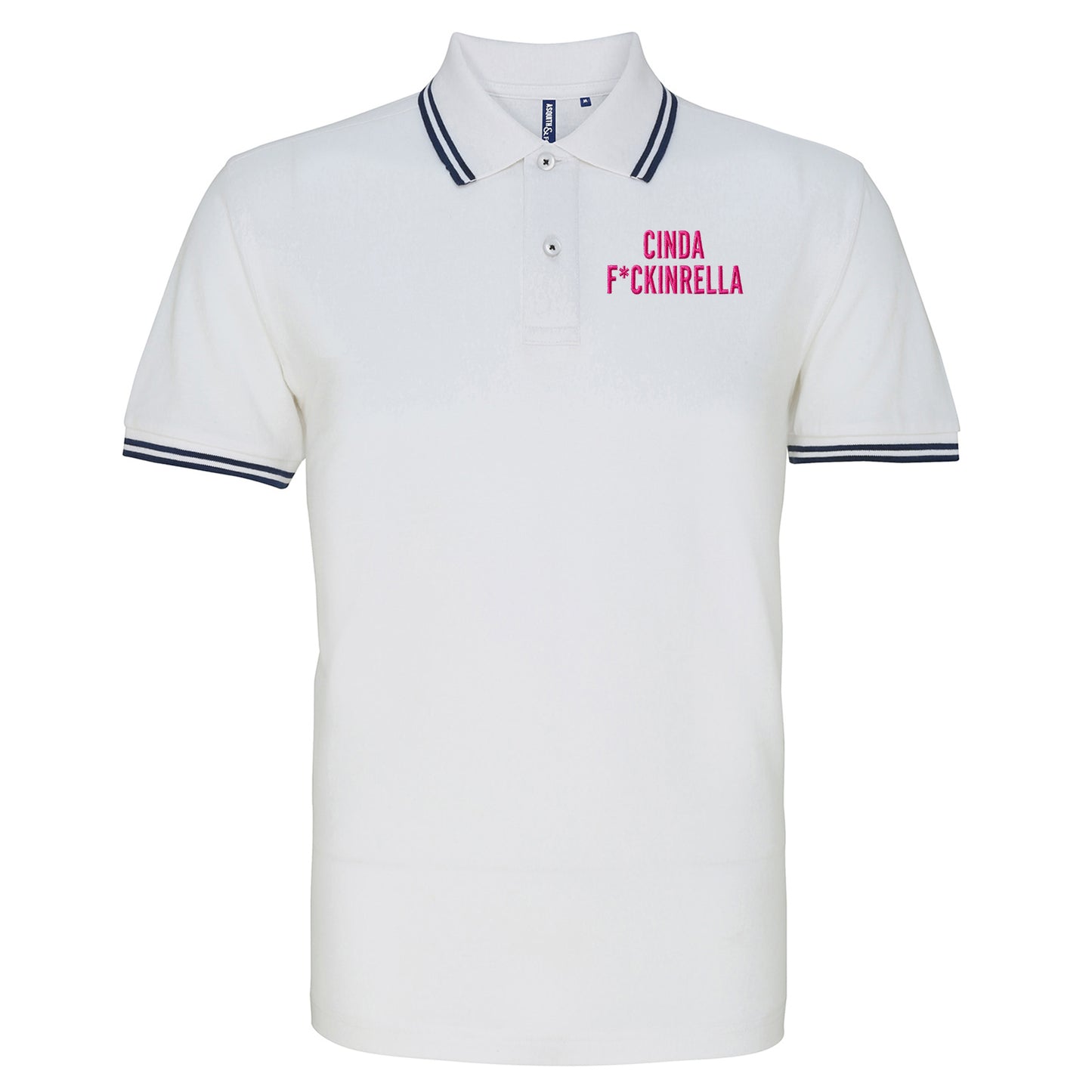 Cinder Fckinrella Tipped Polo Shirt