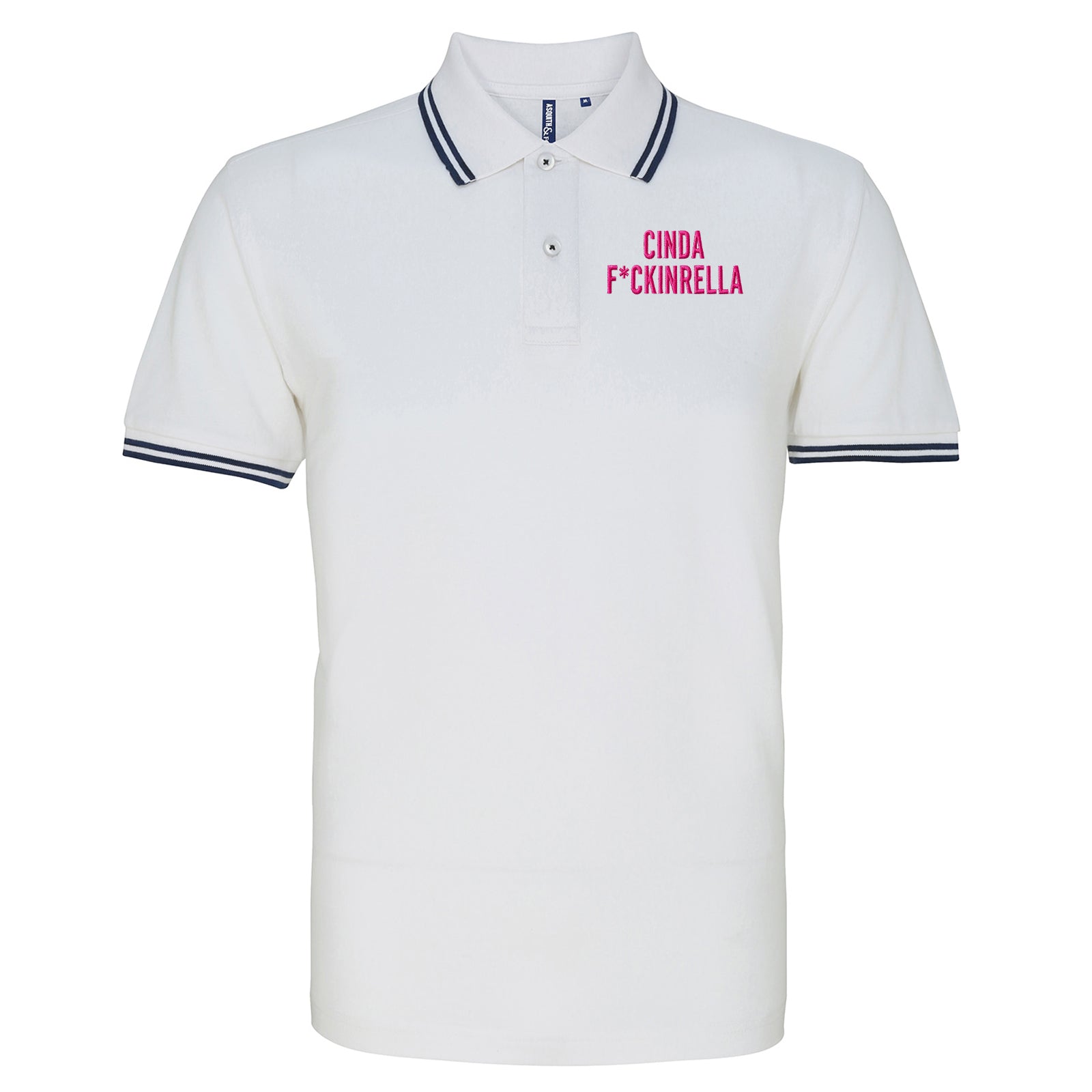 Cinder Fckinrella Tipped Polo Shirt