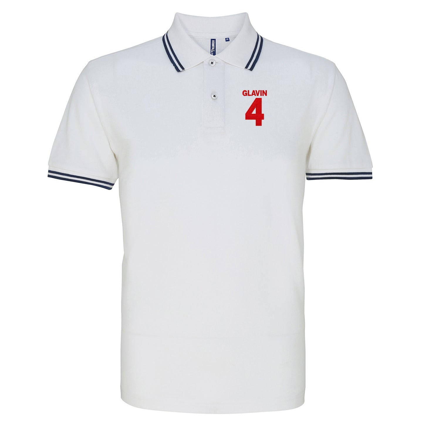 Ronnie Glavin Barnsley Footbal Tipped Polo Shirt 