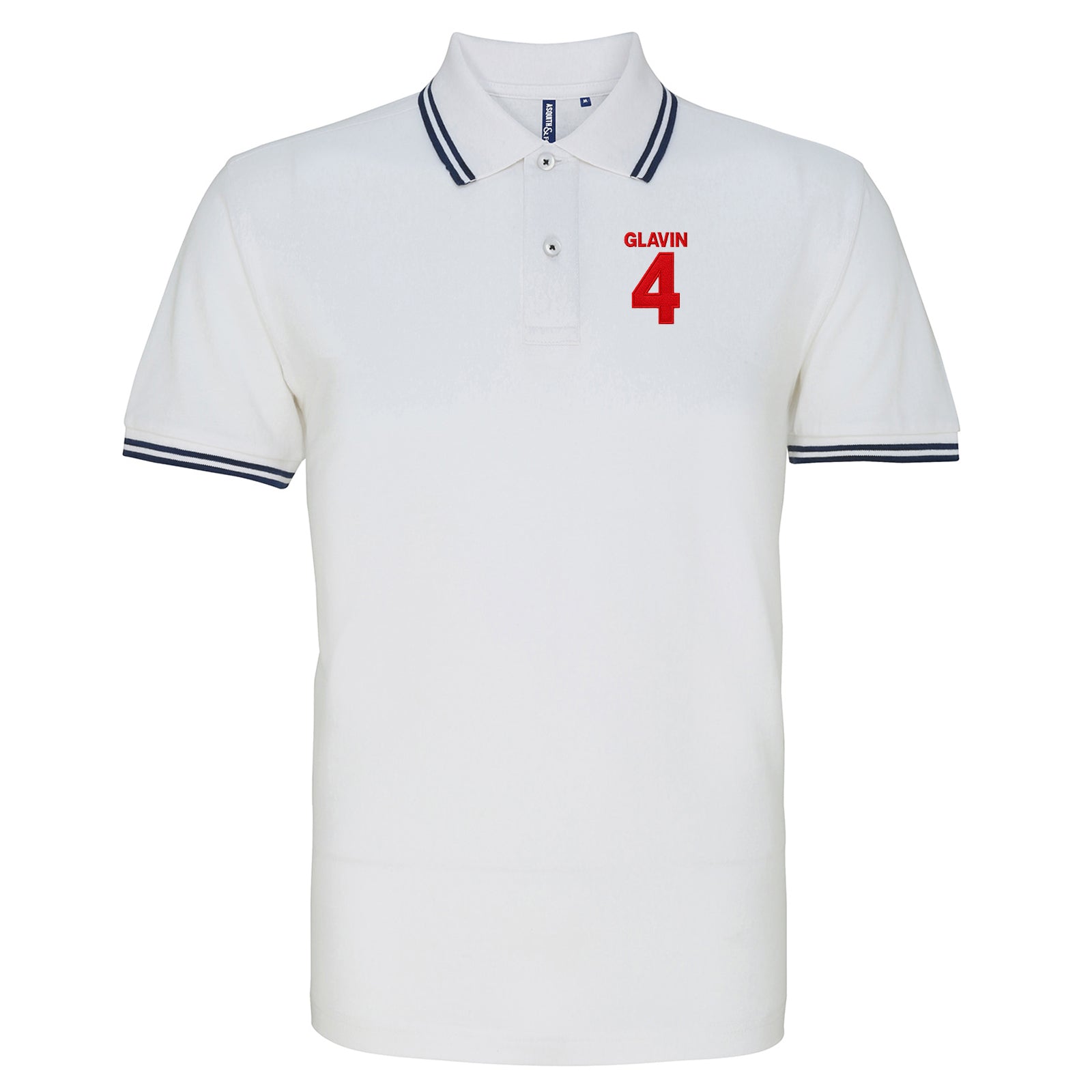 Ronnie Glavin Barnsley Footbal Tipped Polo Shirt 