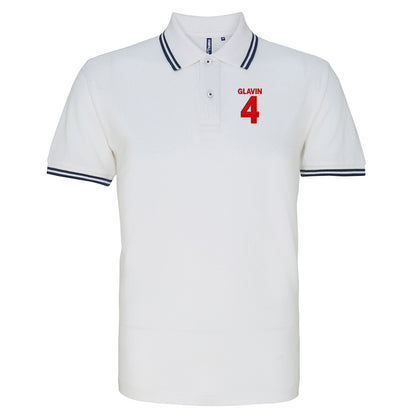 Ronnie Glavin Barnsley Footbal Tipped Polo Shirt 