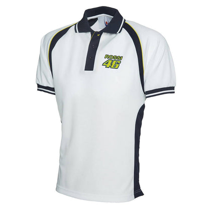 Rossi 46 Embroidered Polyester Sports Polo Shirt