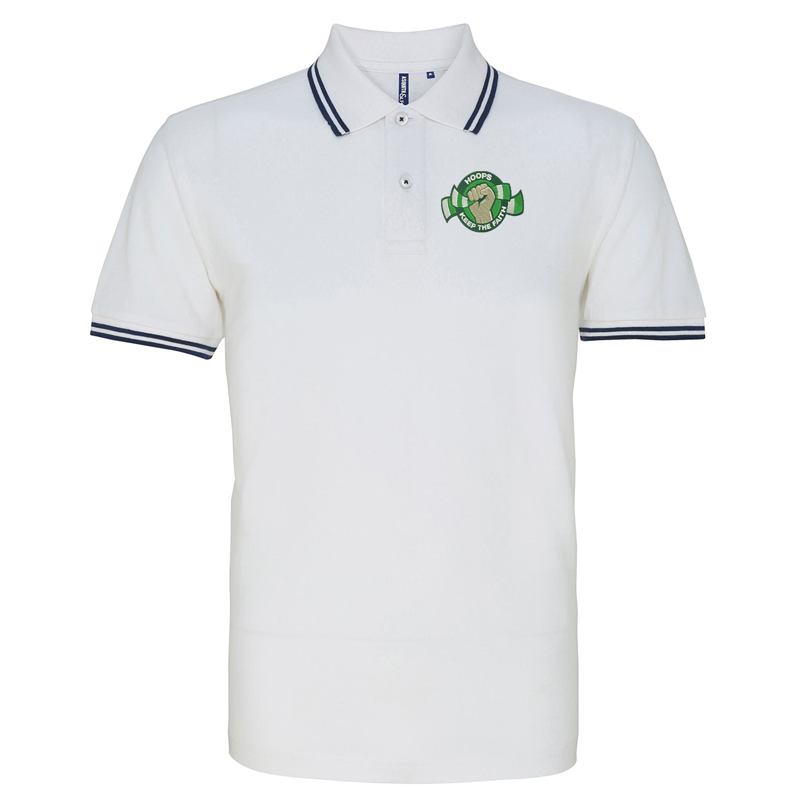 Celtic FC Football Tipped Polo Shirt