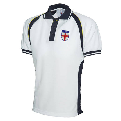 City Flag of England Shield Sports Polo Shirt