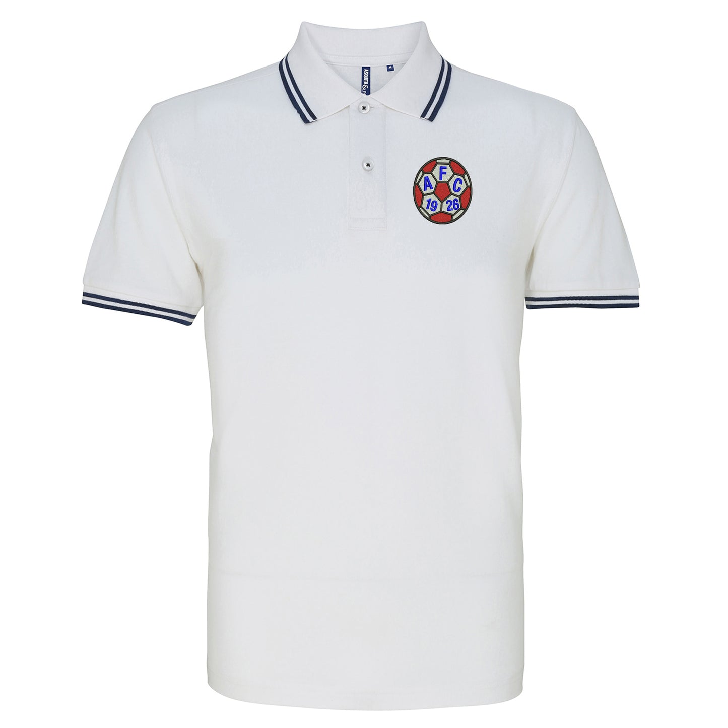 Retro Aldershot 1981 Embroidered Tipped Polo Shirt