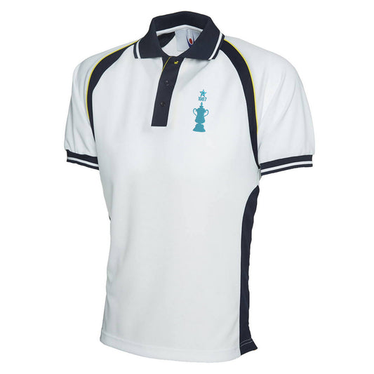 Retro Coventry FA Cup Winners Embroidered Sports Polo Shirt