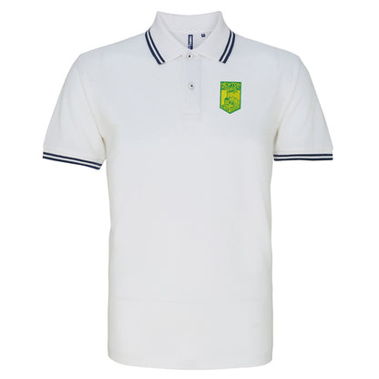 Retro Newton Heath LYR Embroidered Tipped Polo Shirt