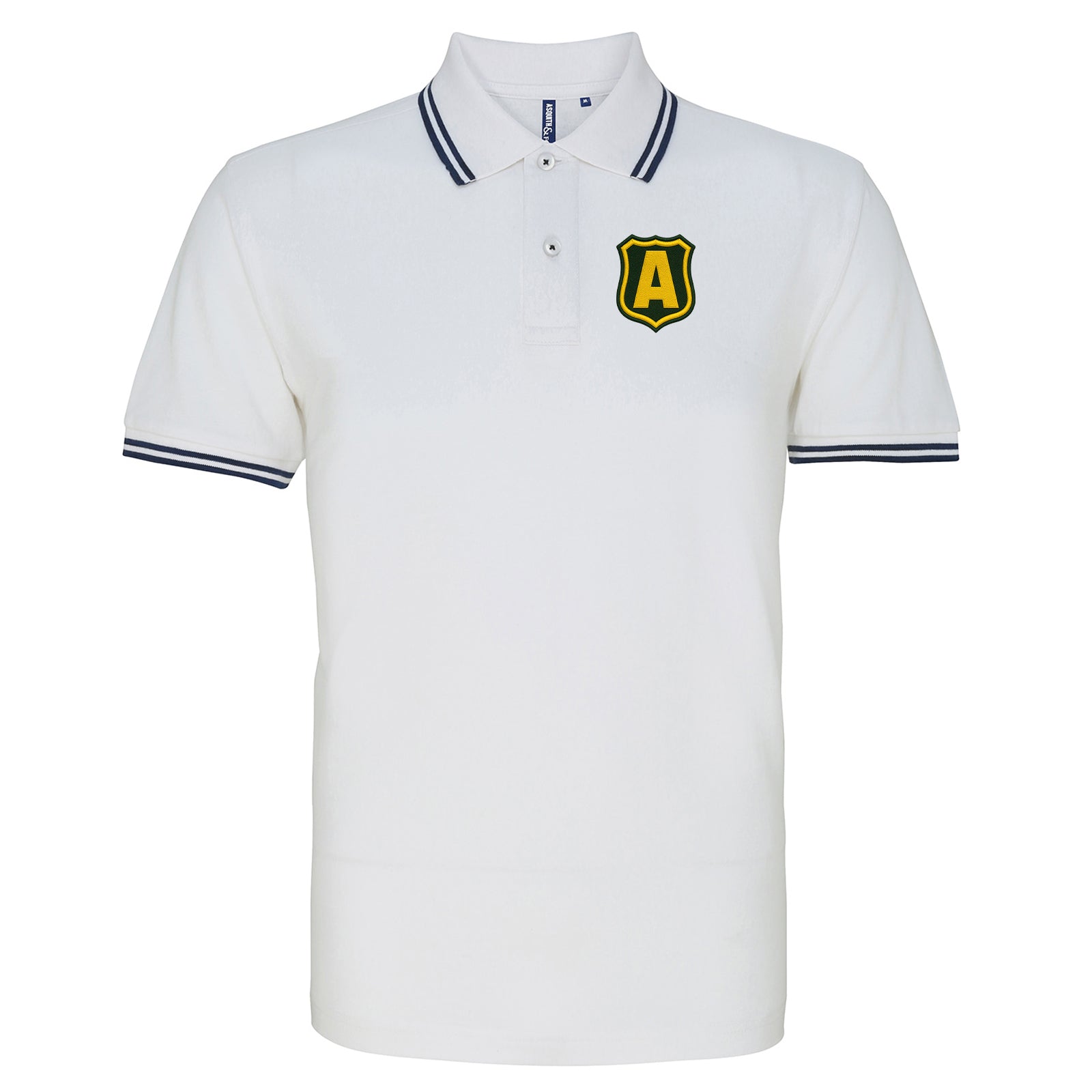 Retro Australia Soccer Tipped Polo Shirt 