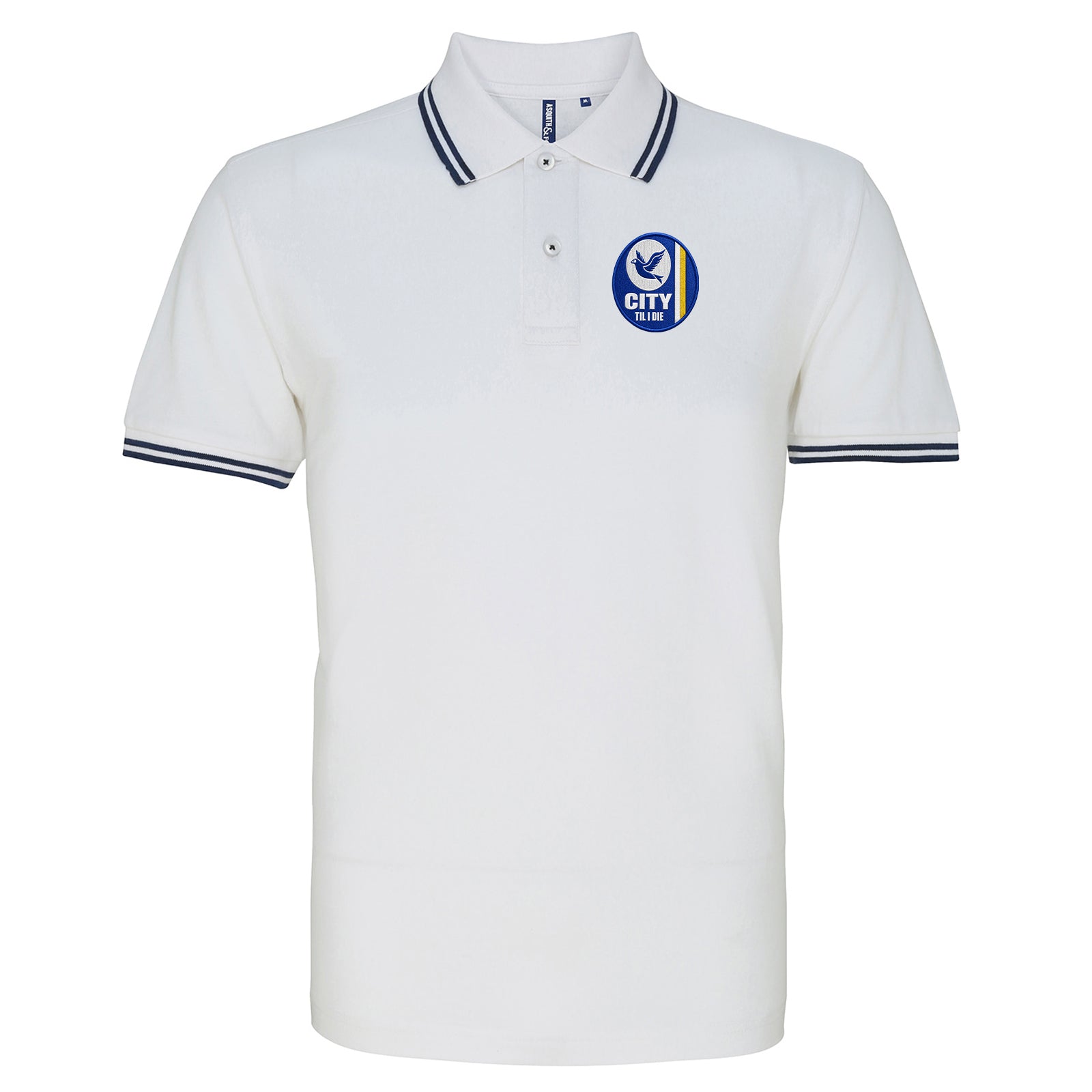 Cardiff City Til I Die Tipped Polo Shirt