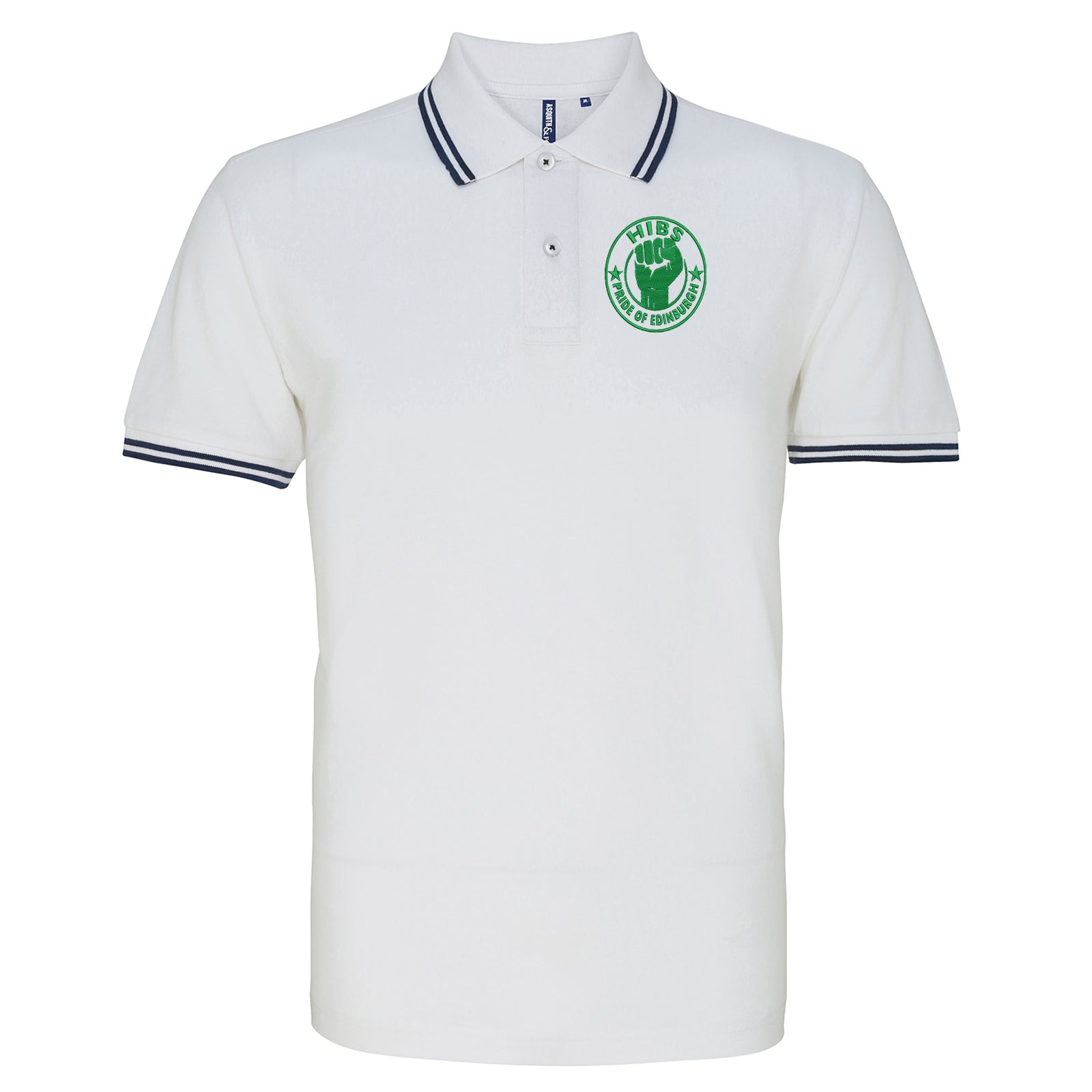 Hibs Pride of Edinburgh Tipped Polo Shirt