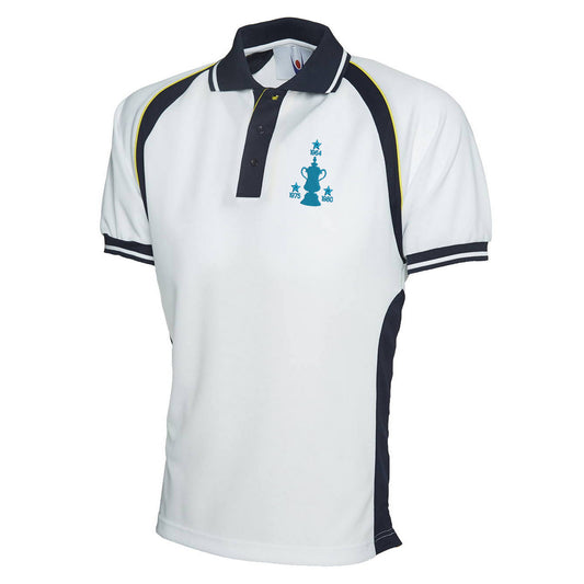 Retro West Ham Three Time Cup Winners Embroidered Sports Polo Shirt