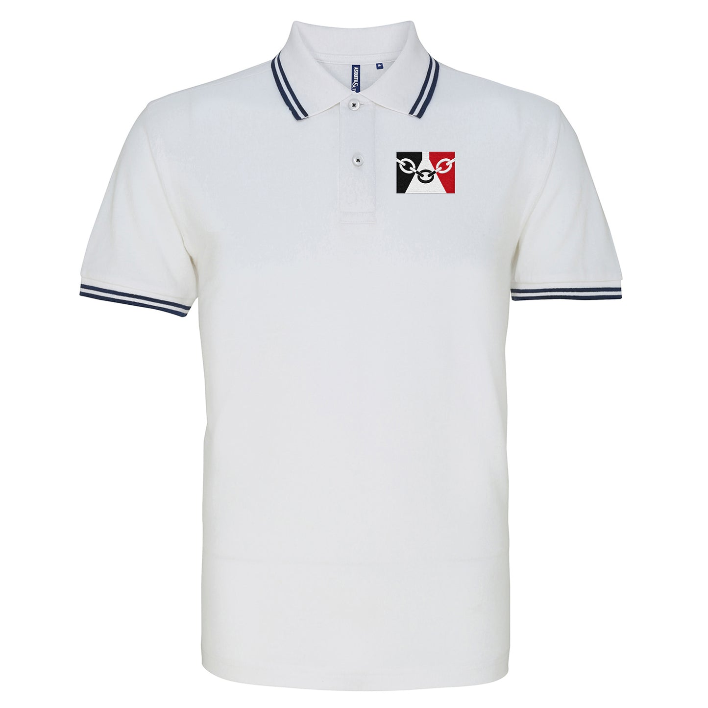 Black Country Flag Tipped Polo Shirt