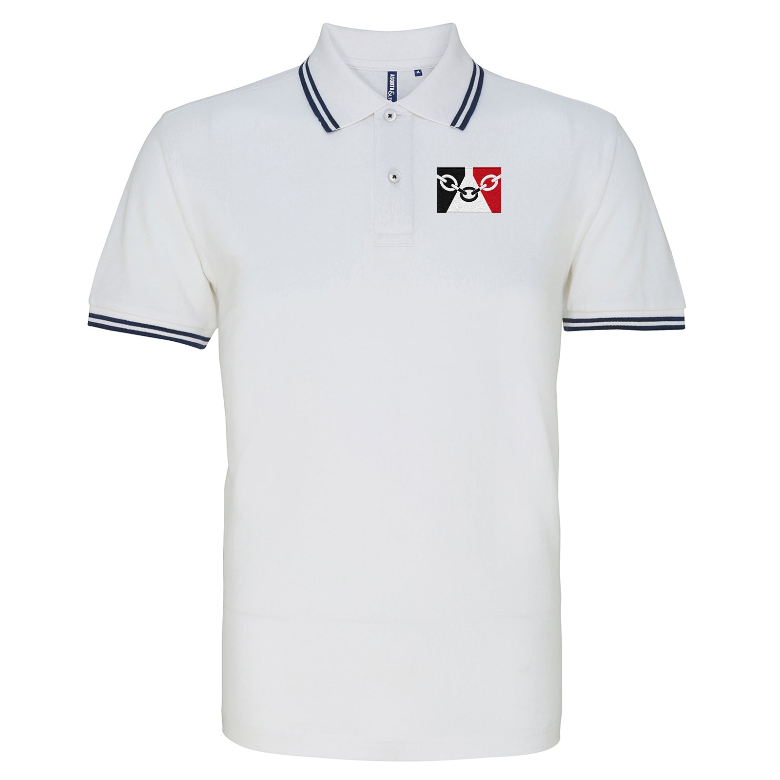 Black Country Flag Tipped Polo Shirt