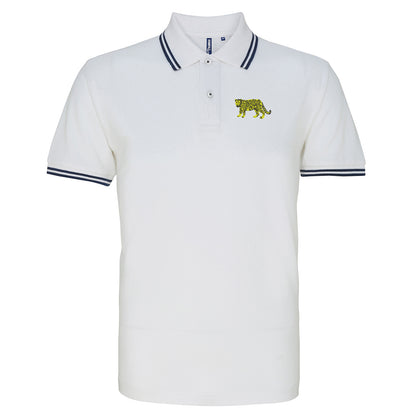 Retro Argentina 1976 Embroidered Tipped Polo Shirt