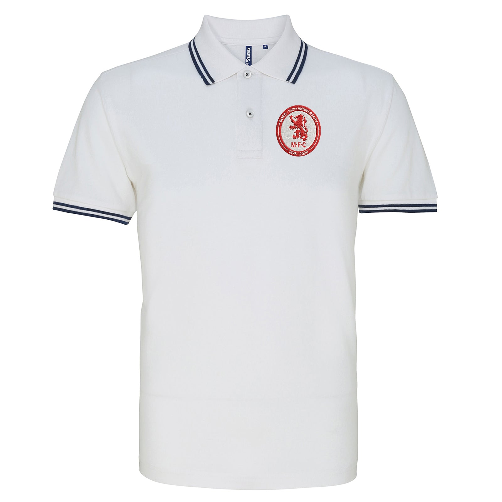 Middlesbrough 150th Anniversary Tipped Polo Shirt 