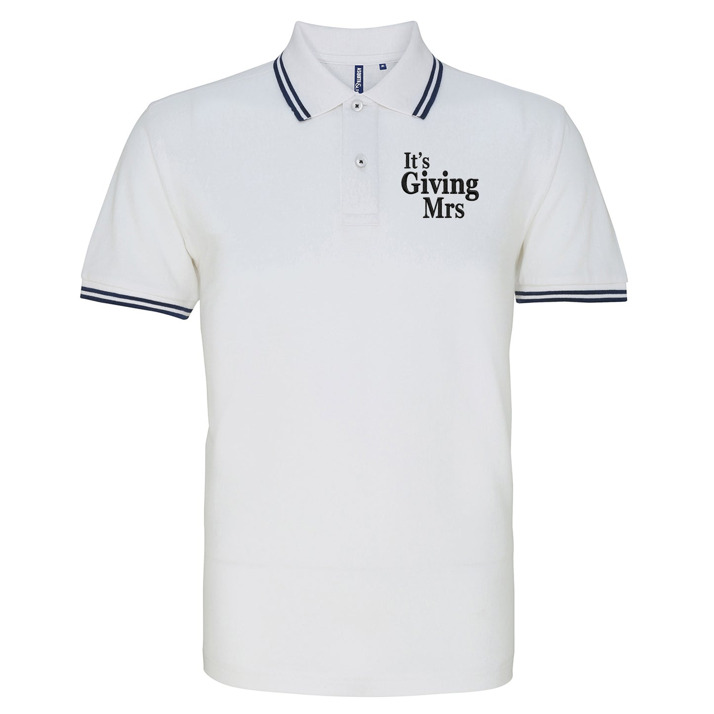 It's Giving Mrs Tipped Polo Shirt
