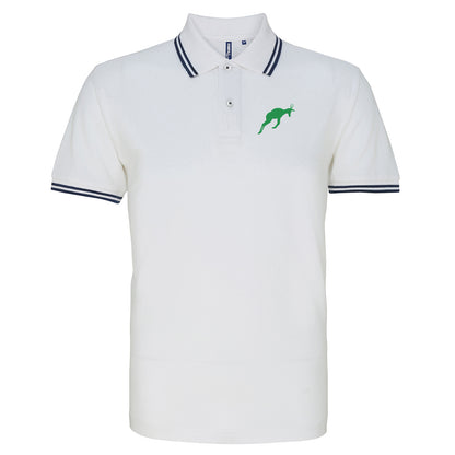 Retro South Africa Rugby 1906 Embroidered Tipped Polo Shirt