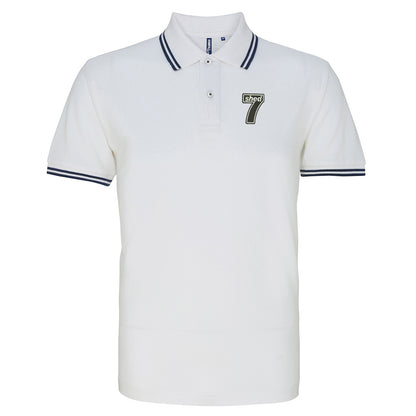Shed7 Embroidered Tipped Polo Shirt