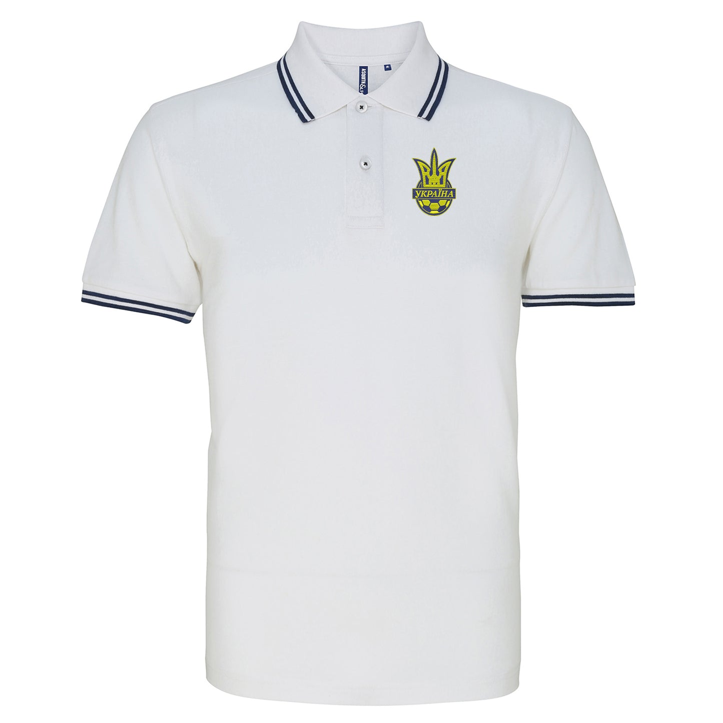 Old School Ukraine National Football Polo Shirt