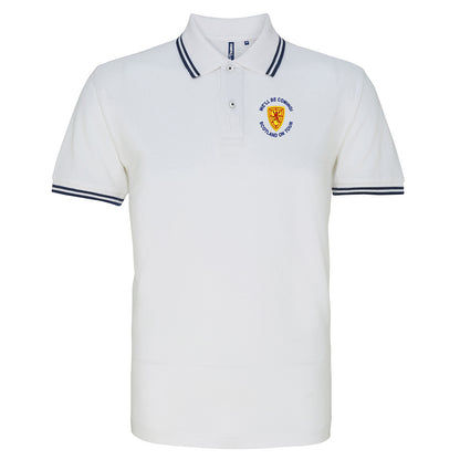 Scotland on Tour World Cup 2026 Tipped Polo Shirt