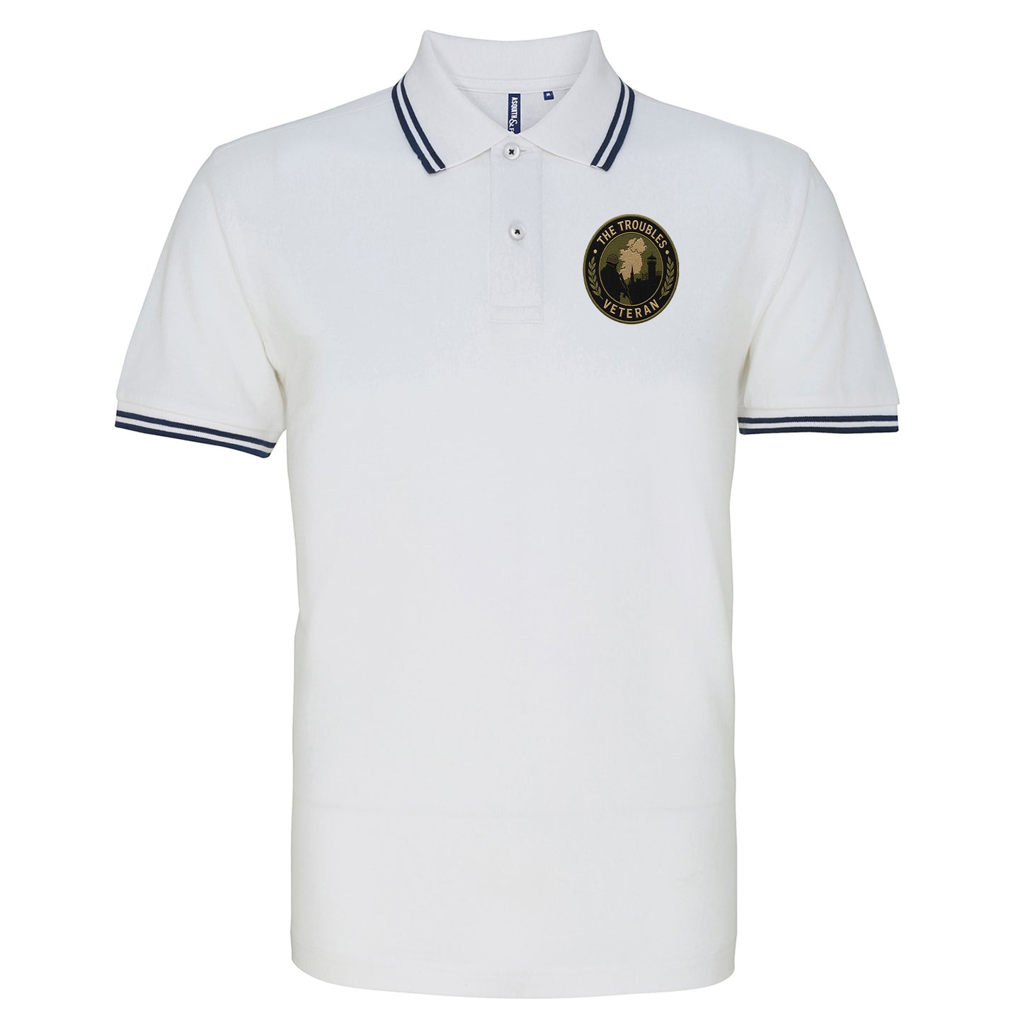 The Troubles Northern Ireland Tipped Polo Shirt