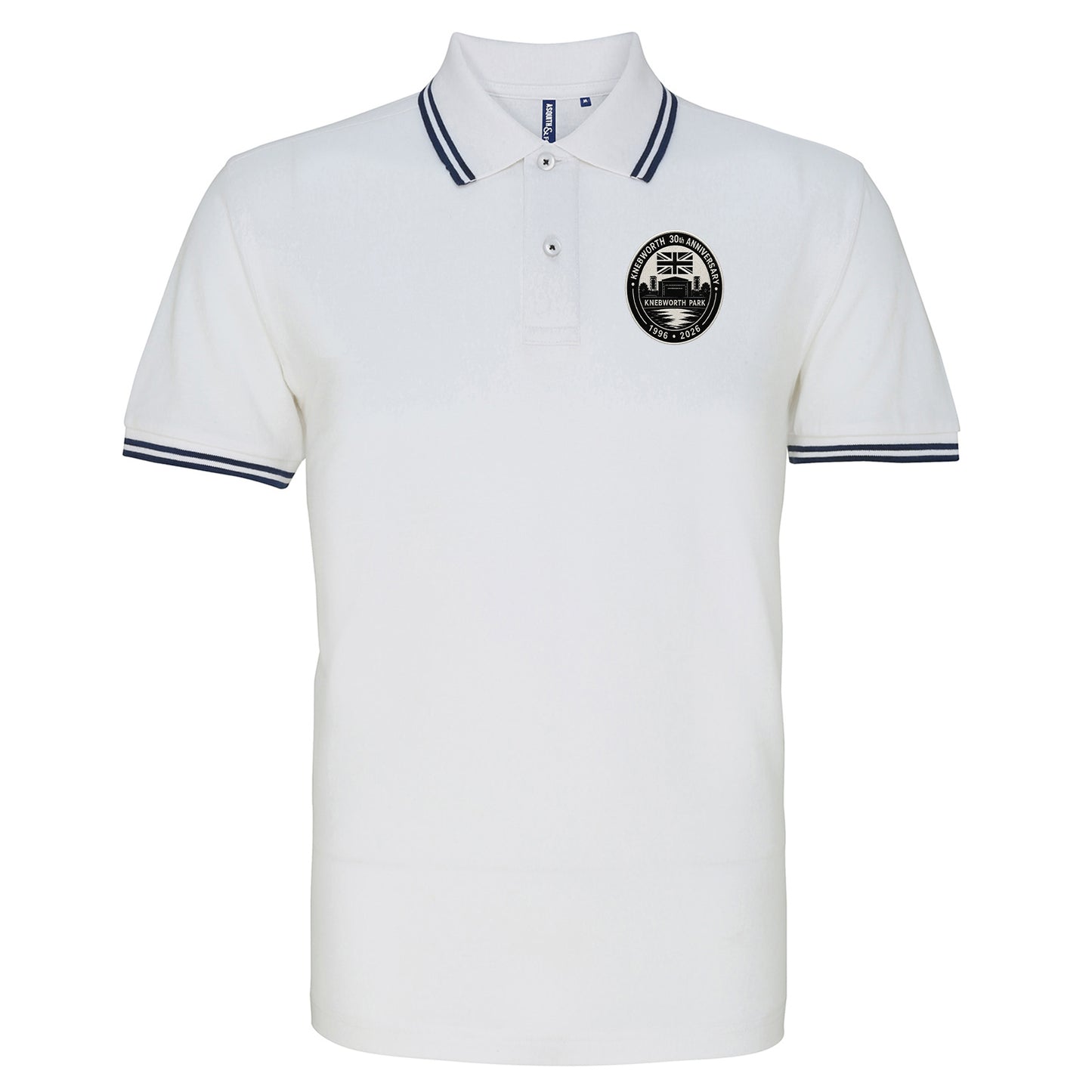Oasis Knebworth 30th Anniversary 1996-2026 Tipped Polo Shirt 