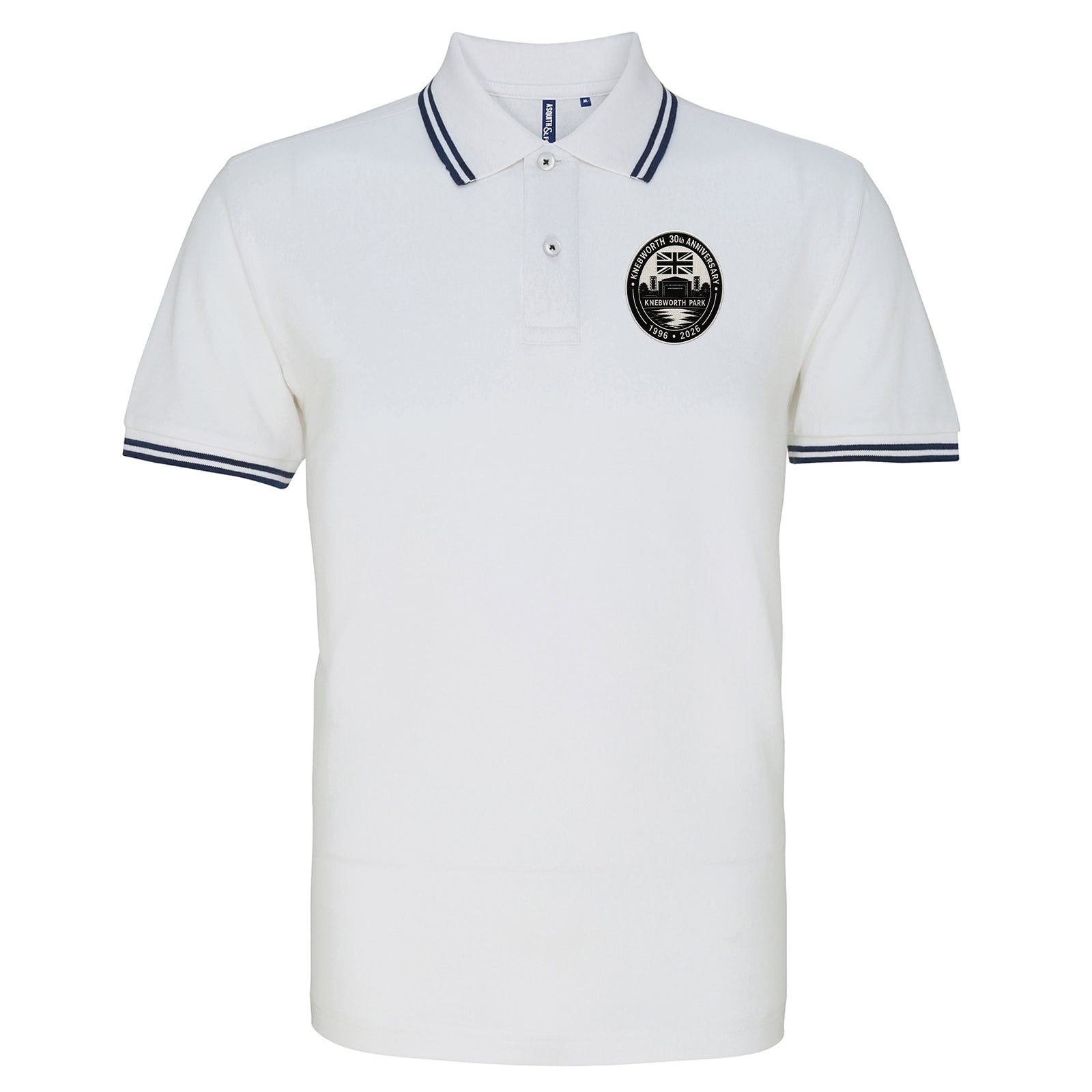Oasis Knebworth 30th Anniversary 1996-2026 Tipped Polo Shirt 