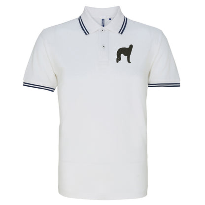 Borzoi Embroidered Tipped Polo Shirt
