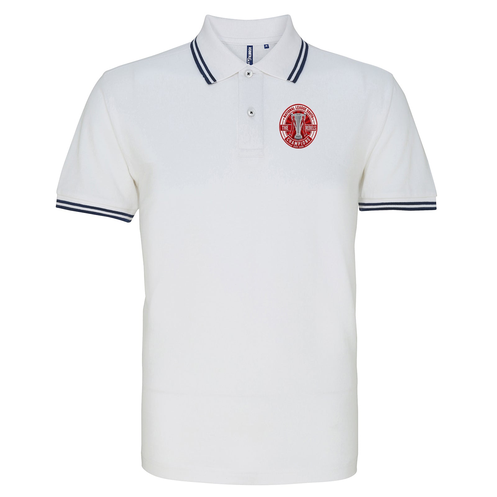 Worthing National League South Champions 2026 Tipped Polo Shirt