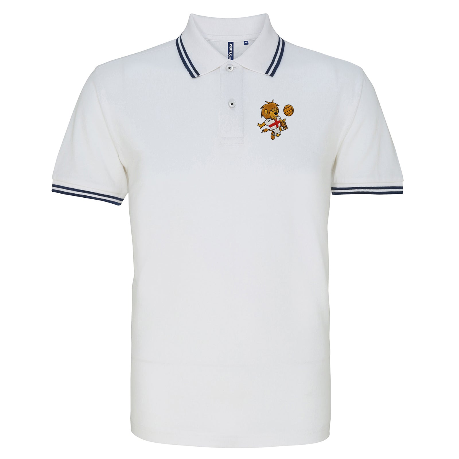 England World Cup Willie 1966 Tipped Polo Shirt