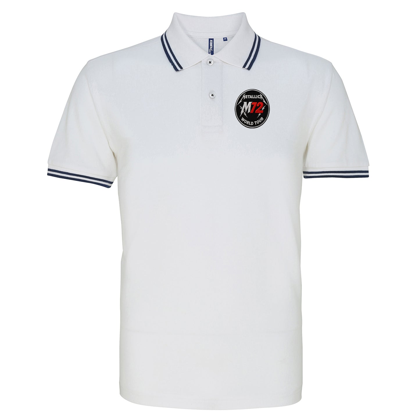 Metallica M72 World Tour Tipped Polo Shirt