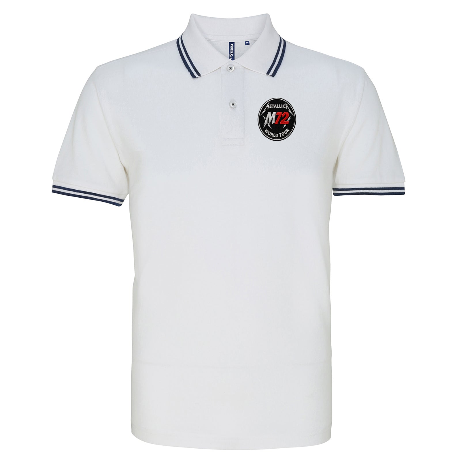 Metallica M72 World Tour Tipped Polo Shirt