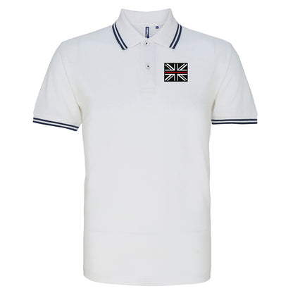 Thin Red Line Union Jack Tipped Polo Shirt