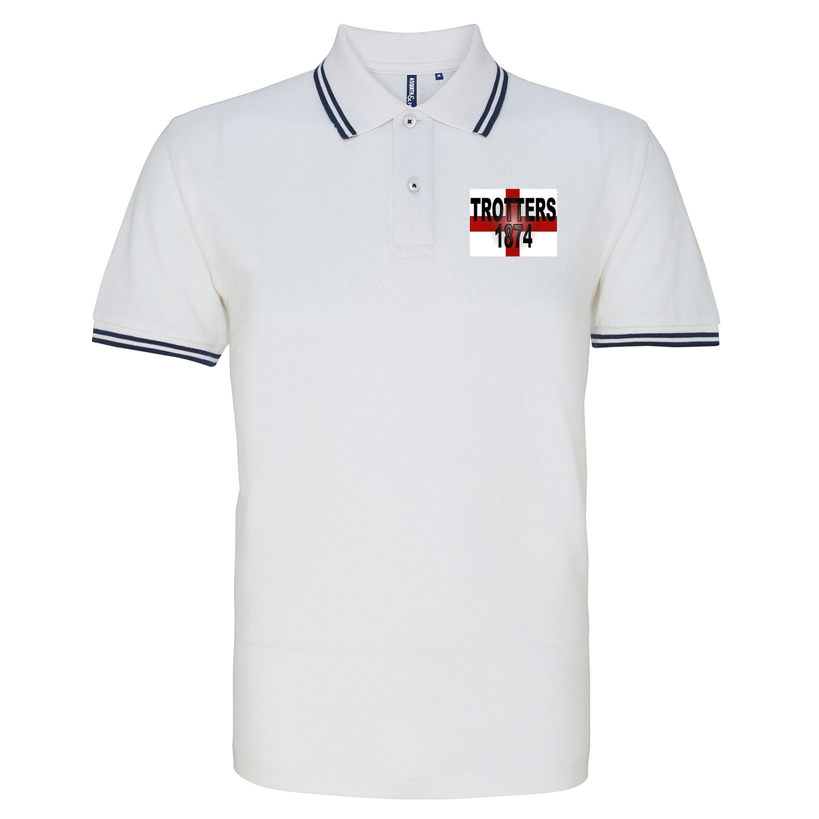 Trotters 1874 England Flag Polo Shirt