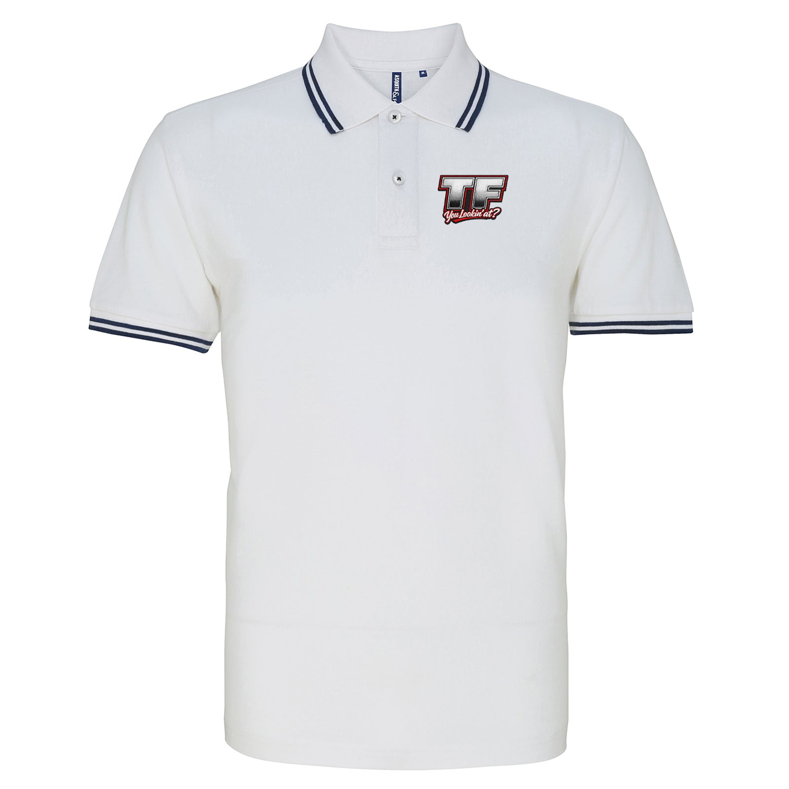 TF You Lookin’ at Tipped Polo Shirt 