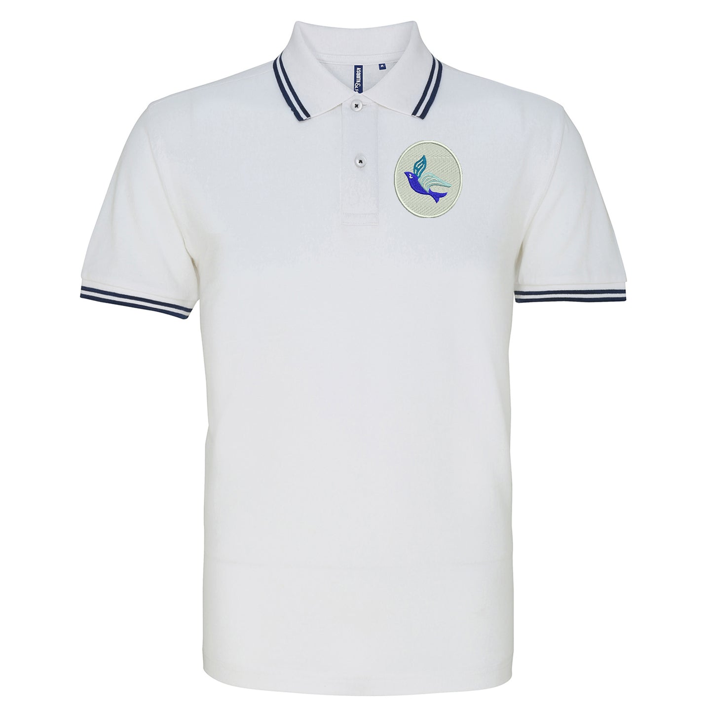 Classic Cardiff City FC Tipped Polo Shirt