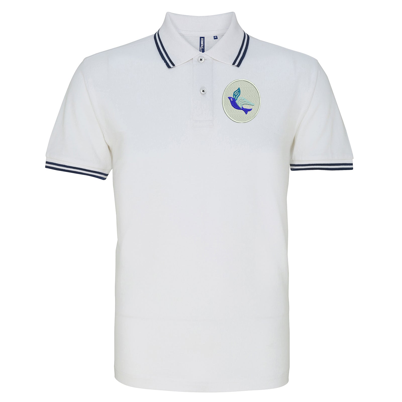 Classic Cardiff City FC Tipped Polo Shirt