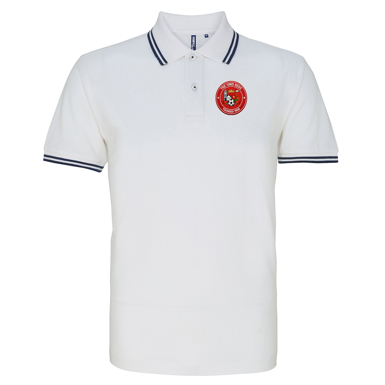Old School Accrington Stanley Tipped Polo Shirt