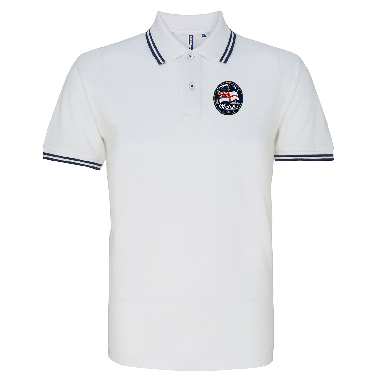 Royal Navy Matelot Tipped Polo Shirt 