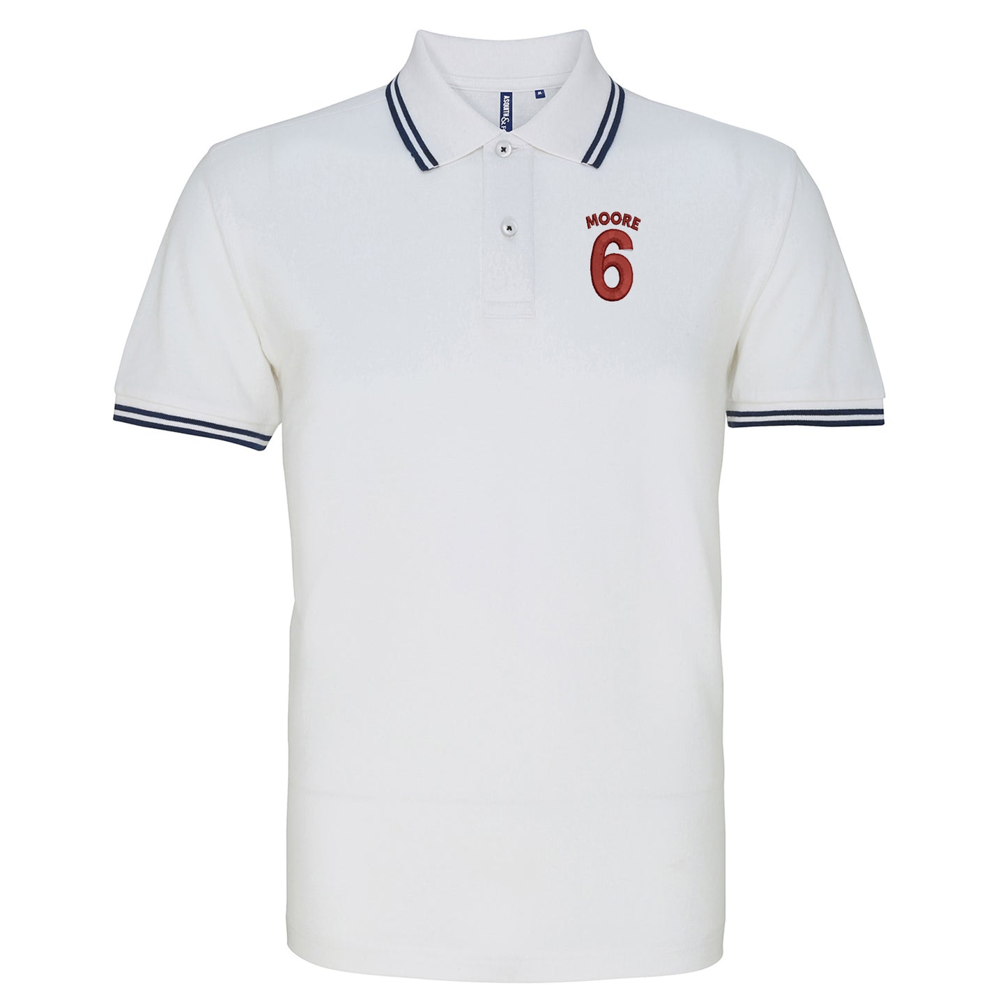 Moore 6 Embroidered Tipped Polo Shirt