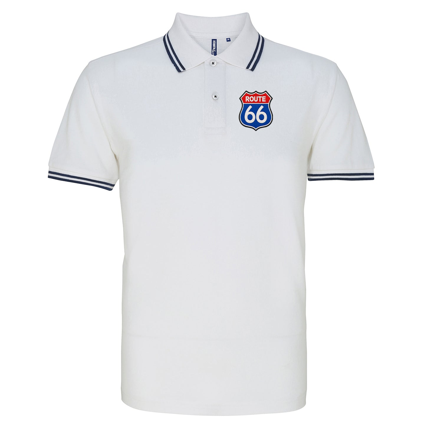 Route 66 Tipped Polo Shirt 