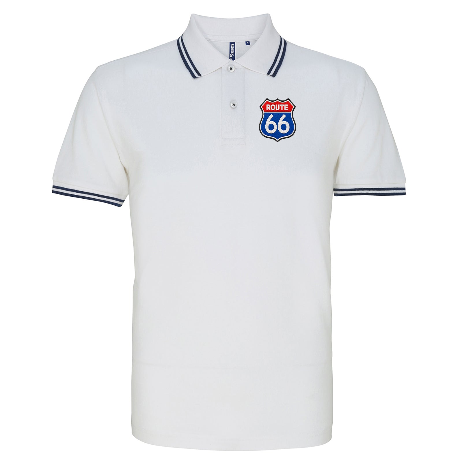 Route 66 Tipped Polo Shirt 