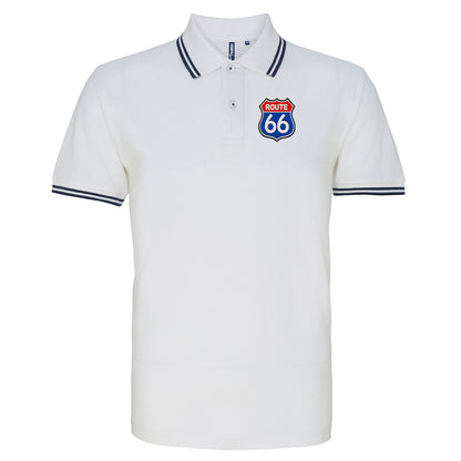 Route 66 Tipped Polo Shirt 