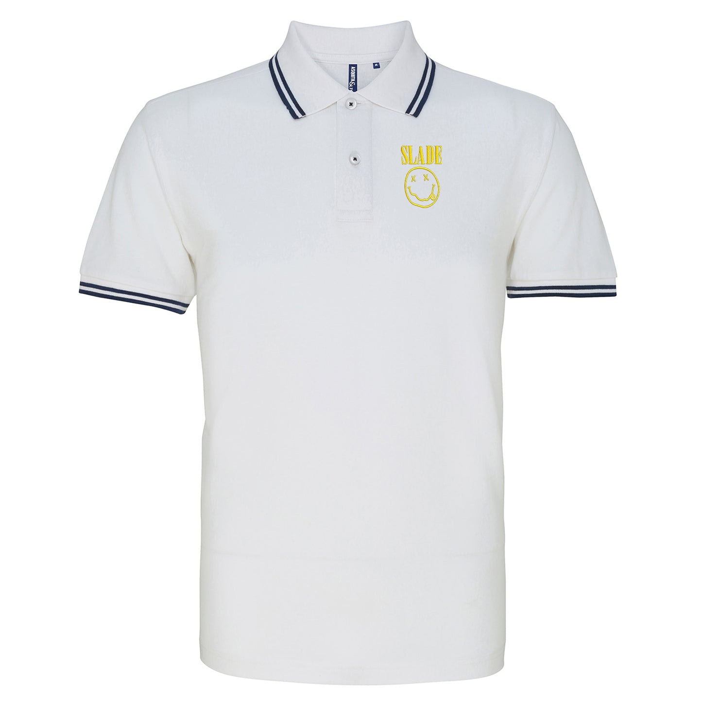 Classic Slade Nirvana Robbie Williams Tipped Polo Shirt